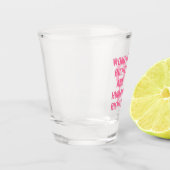 De rechten van de vrouw zijn mensenrechten shot glas (Links)