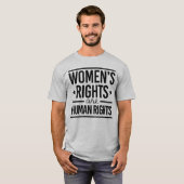 De rechten van de vrouw zijn mensenrechten t-shirt (Voorkant volledig)