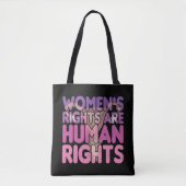 De rechten van de vrouw zijn mensenrechten tote bag (Voorkant)