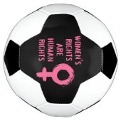 De rechten van de vrouw zijn mensenrechten voetbal (Gedraaid)