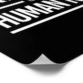 De rechten van de vrouw zijn mensenrechten - wit - poster (Hoek)