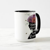 De rechten van de vrouw zijn Mok van de mensenrech (Voorkant rechts)