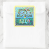 De rechten van dieren hebben gelijk|Nu Stickers (Tas)