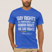 De rechten van homoseksuelen zijn mensenrechten -  t-shirt (Voorkant)