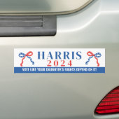 De rechten van uw dochter zijn afhankelijk van IT Bumpersticker (Op auto)