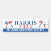 De rechten van uw dochter zijn afhankelijk van IT Bumpersticker (Voorkant)