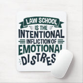 De rechtenschool is het doelbewuste inflicktoneel muismat (Met muis)