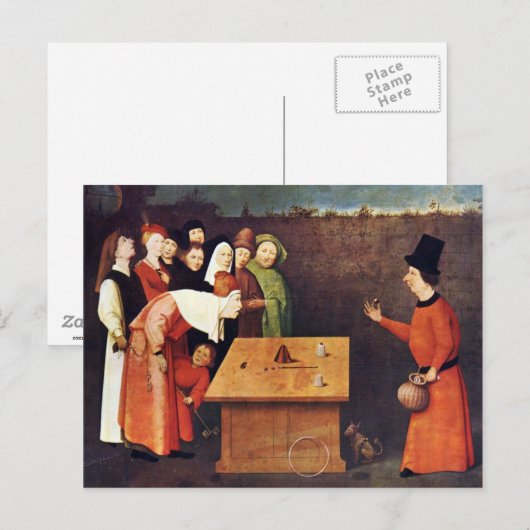 De rechter briefkaart (Voorkant / Achterkant)