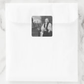 De rechter dominee George Berkeley Vierkante Sticker (Tas)