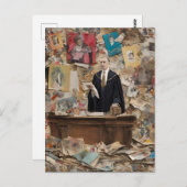 De rechter oordeelt over AI gegenereerde kunst Briefkaart (Voorkant / Achterkant)