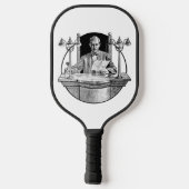 De rechter op de bank pickleball paddle (Achterkant)