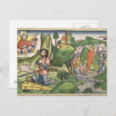 De rechters 6 36 Gideon geven de gril uit de " Briefkaart (Voorkant / Achterkant)