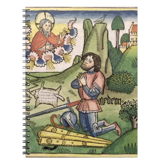 De rechters 6 36 Gideon geven de gril uit de " Notitieboek (Voorkant)