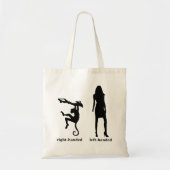 De rechtshandige Canvas tas van de Vrouw Chimp lin (Voorkant)