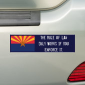 De rechtsstaat bumpersticker (Op auto)