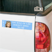 De rechtsstaat is niet op mij van toepassing bumpersticker (Op Truck)