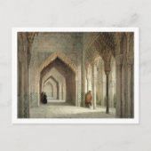 De rechtszaal van Alhambra, Granada, aangestoken Briefkaart (Voorkant)