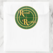 De Recoil Recitals Officiële Logo Sticker 3" (Tas)