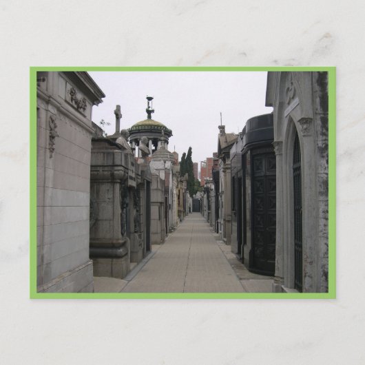 de Recoletta in Buenos Aires, Briefkaart (Voorkant)