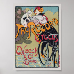 De Record Cycles Vintage Poster 1897