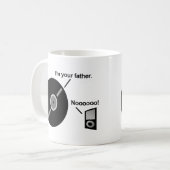 De Record Vader Grappige Mok (Voorkant links)