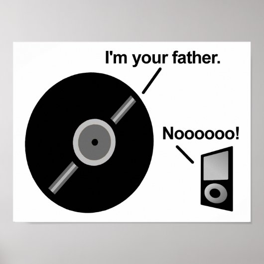 De Record Vader Grappige Poster (Voorkant)