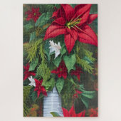 De Red Amaryllis en Poinsettia Bouquet Legpuzzel (Verticaal)