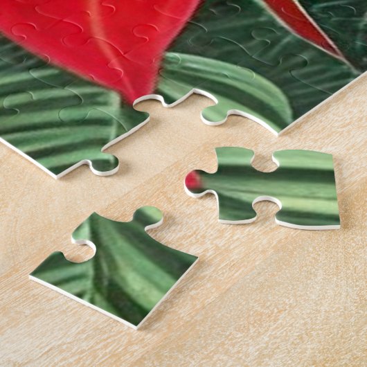 De Red Amaryllis en Poinsettia Hybriden Legpuzzel (Zijkant)