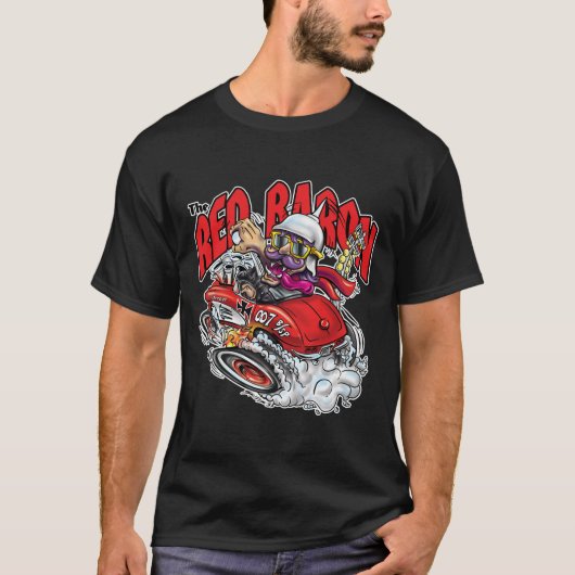 De Red Baron Drag Racer T-shirt (Voorkant)