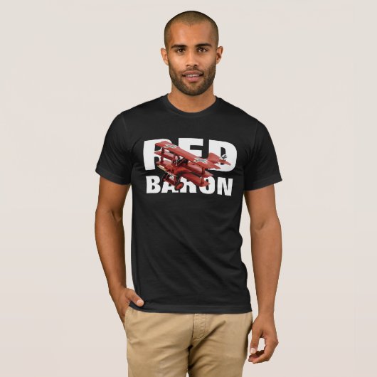 De Red Baron Fokker Triplane T-shirt (Voorkant volledig)