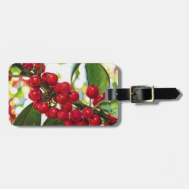 De Red Berries kunstdrukken Bagagelabel