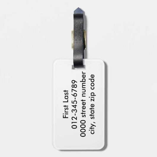 De Red Berries kunstdrukken Bagagelabel (Achterkant verticaal)