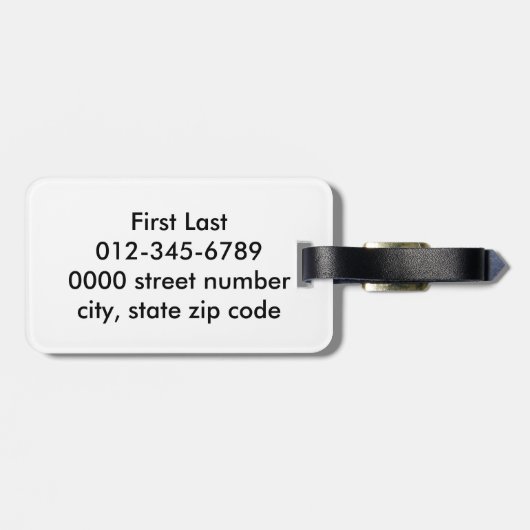 De Red Berries kunstdrukken Bagagelabel (Achterkant horizontaal)