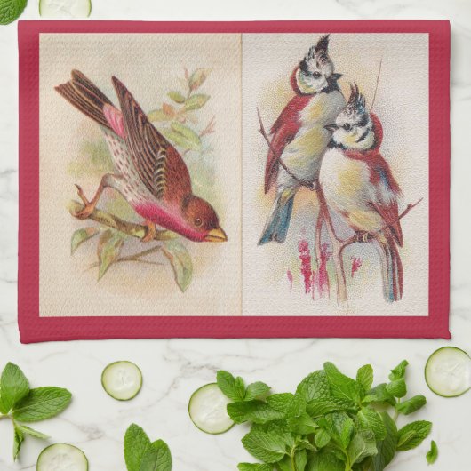 De Red Birds Kitchen Towel Theedoek (Gevouwen)