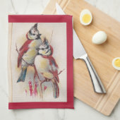 De Red Birds Kitchen Towel Theedoek (Quarter Fold)