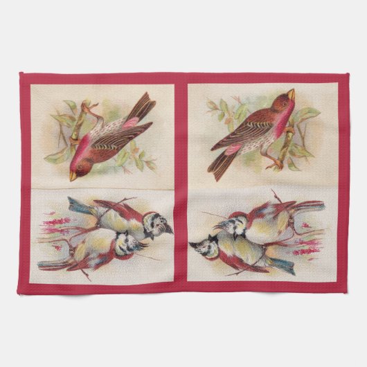 De Red Birds Kitchen Towel Theedoek (Horizontaal)