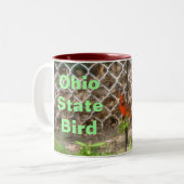 DE RED CARDINAL, OHIO BIRD mok (Voorkant links)