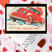 De Red Classic Car Valentijn uit 1950 Feestdagen Kaart