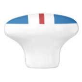 De Red Lion Ceramic Knob. Keramische Knop (Zijkant)