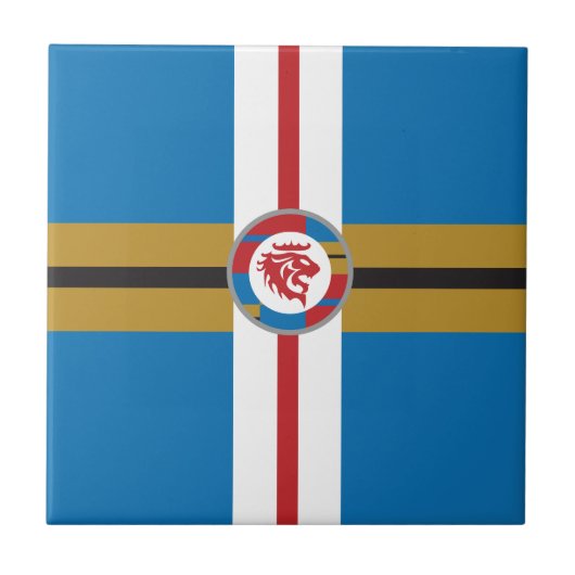 De Red Lion Ceramic Tile Tegeltje (Voorkant)