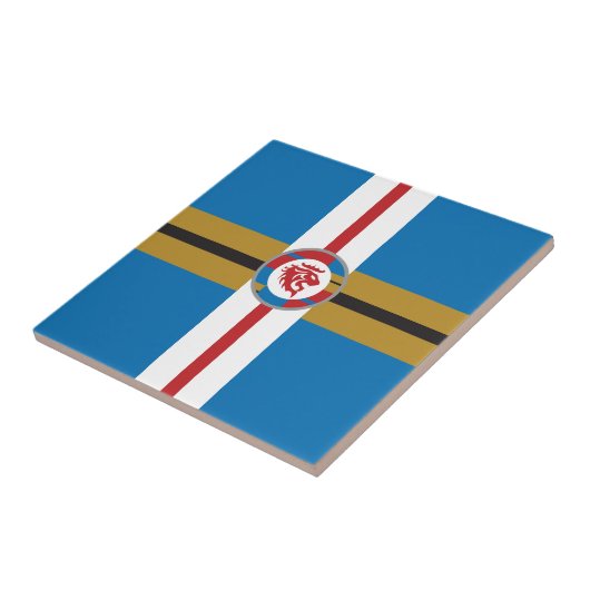 De Red Lion Ceramic Tile Tegeltje (Zijkant)