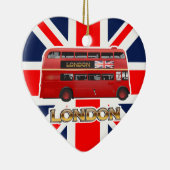 De Red London Double Decker Bus Keramisch Ornament (Rechts)