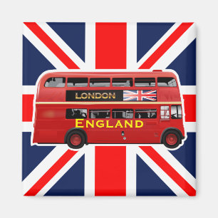 De Red London Double Decker Bus Magneet