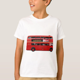 De Red London Double Decker Bus T-shirt