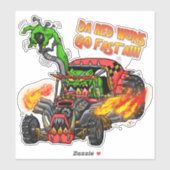 De Red Ones gaan sneller dan de Ork Buggie Sticker (Vel)