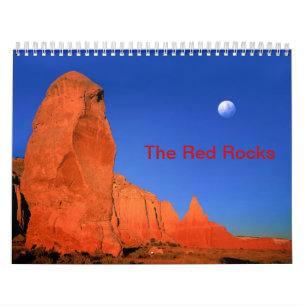 De Red Rock - aangepaste gedrukte agenda Kalender