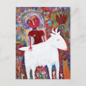 De redder van geiten briefkaart (Voorkant)