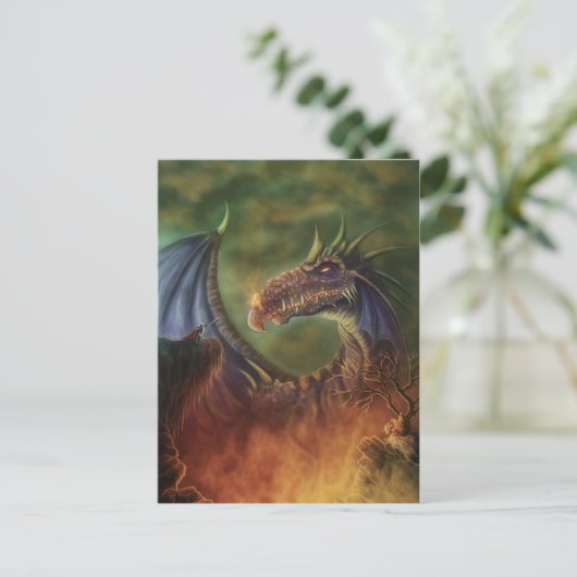 de redding! briefkaart voor fantasiekunst (Staand voorkant)