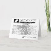 De Redding Tortie van de Kat van Greyfoot enkel Kaart (Achterkant)