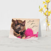 De Redding Tortie van de Kat van Greyfoot enkel Kaart (Gele Bloem)